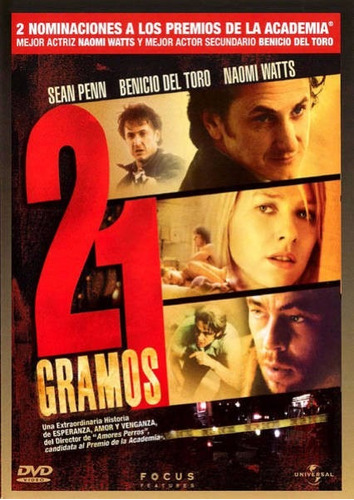 Dvd 21 Gramos / Benicio Del Toro