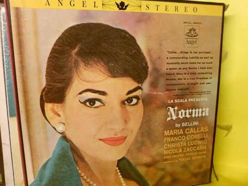 Opera  Norma  , Maria Callas, 3 Vinilos + Caja + Programa