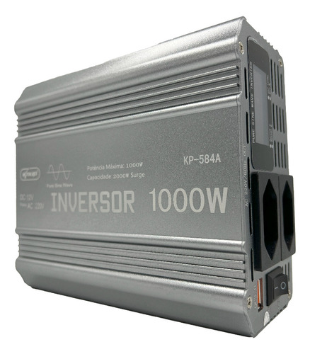 Inversor Onda Pura Lucky Amazonia 12v 1000w 110v