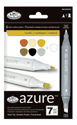 Royal Brush Azure Juego De Rotuladores Para 7/pkg-rustic Col