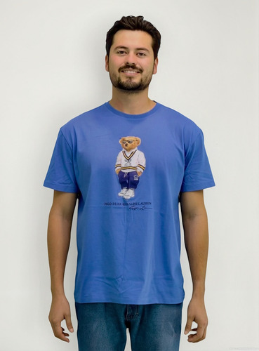 Playera Polo Bear By Ralph Lauren Azul Mod. 710973156003