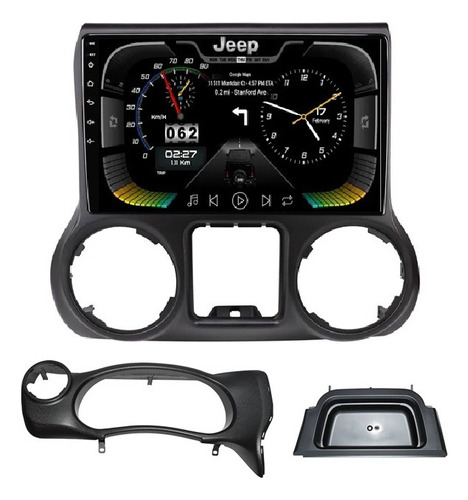 Estereo Jeep Wrangler Rubicon 2+32 Jk 2015- 2018 Android 14