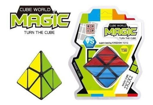 Cubo Magico Piramide Cube World Magic 3x3 En Blister