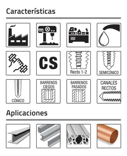 Machuelo Ø5/16-24-nf Acero Al Carbón Punta Semicónica 5pzs