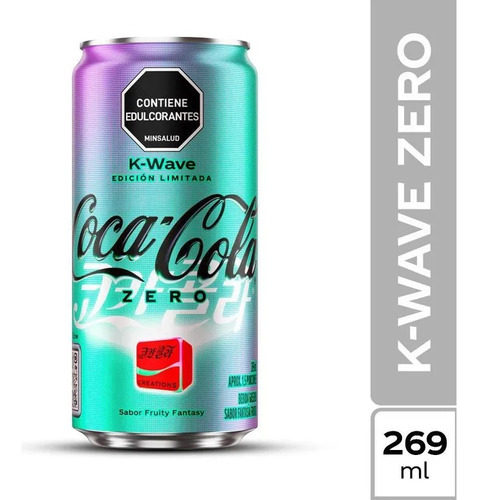 Gaseosa Coca-cola Zero K-wake Edición Limitada K-pop × 269ml