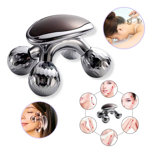 Masajeador Manual 4d Facial Corporal Relax Cervical Cuello