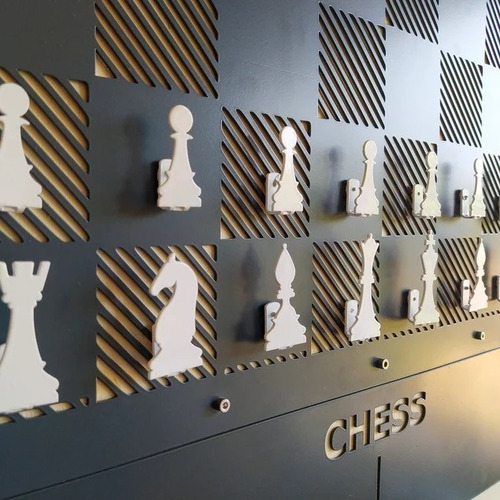 Para Juego De Tablero De Ajedrez De Pared Gigante Magnético
