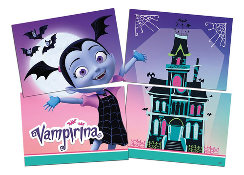 Painel Decorativo 4 Laminas Festa Vampirina - 1un - Rizzo