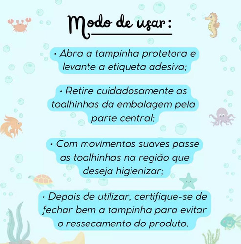 Toalhas Lenços Umedecidos Clean Baby Com Tampa - 05 Un C/120
