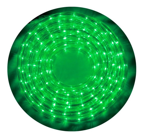 Manguera De Led Verde 5 Mts A 220v Controlador Deco