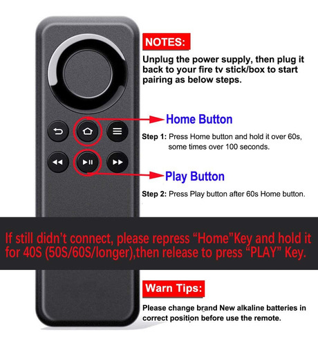 New Cv98lm Replacement Remote Control Suit For Amazon Fire T