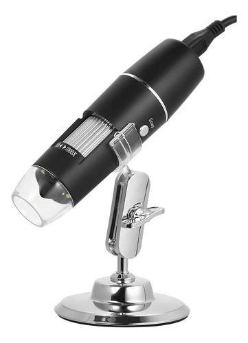 Microscopio Digital Usb 1000x Con Soporte Y Luz Led Para Ios