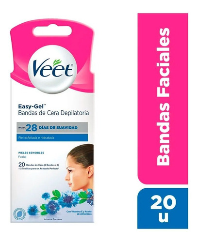 Veet Bandas Depilatorias Faciales Cera Fría