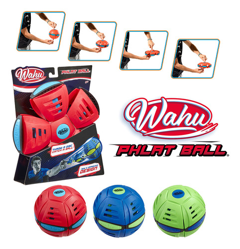 Imagen 2 de 9 de Phlat Ball Pelota Transformable En Frisbee P. Jugar Lanzar