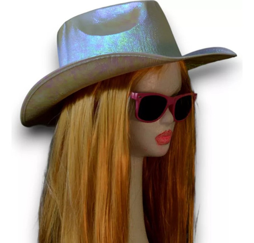 Gorro Sombrero Cowboy Brillo Vaquero Colores Carioca Fiesta