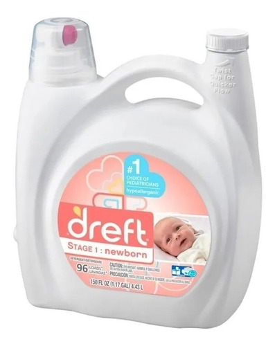 Detergente Liquido Bebe Recién Nacido Hipoalergenico