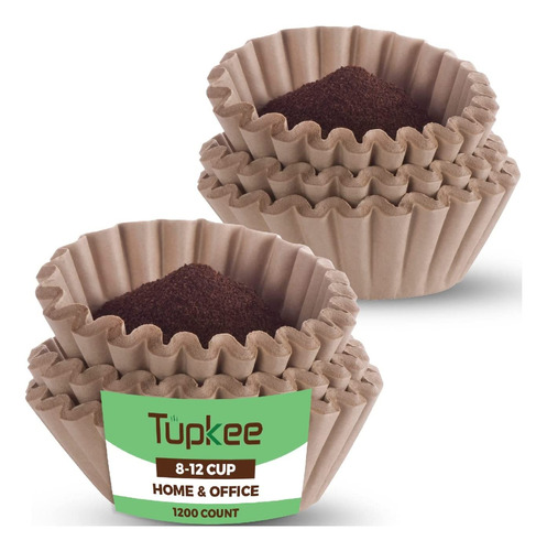 Filtros De Café Tupkee De 8 A 12 Tazas - 1200 Unidades, E...