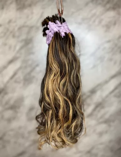 Cabelo Brasileiro Do Sul Morena Iluminada Liso 50cm/ 100G - Mona