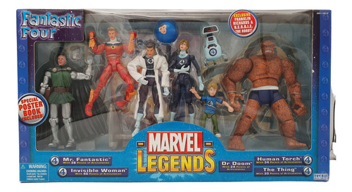 Set De Figuras De Los 4 Fantásticos Marvel Legends 2005