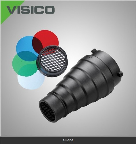 Imagen 6 de 10 de Snoot Visico Sn303 Filtro Color Iluminación Flash P/ Bowens