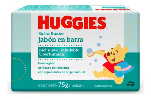 Huggies Jabon En Barra Bebe Extra Suave X 75gr
