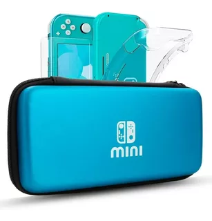 Kit Película Case Transparente Estojo Nintendo Switch Lite