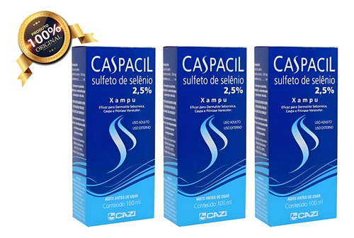 Caspacil Anticaspa 100ml - Kit 6 Unidades - Caspa Seborréia