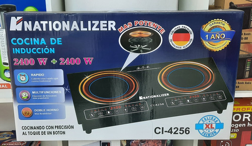 Cocina De Inducción 2 Hornillas Nationalizer 4800w 