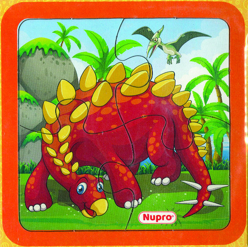 4 Cubi Puzzles Dinosaurios - Rompecabezas 4 Piezas - Nupro