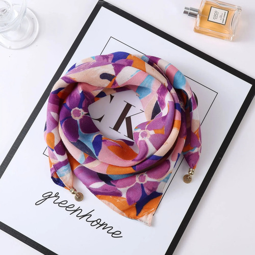 Cuello Bufanda Elegante Y Versátil De Seda Estilo 30