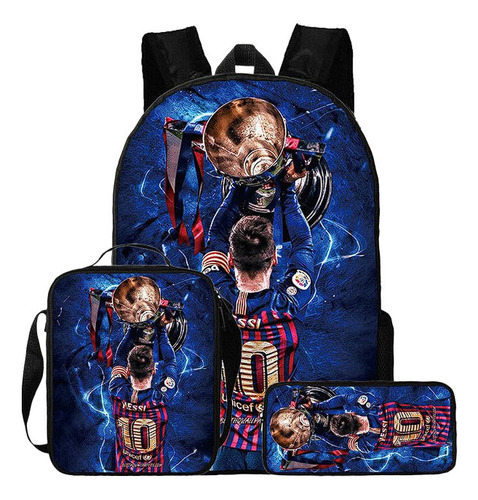 Mochila Infantil Cr7 Y Messi 10 Para La Copa Mundial De Fútb