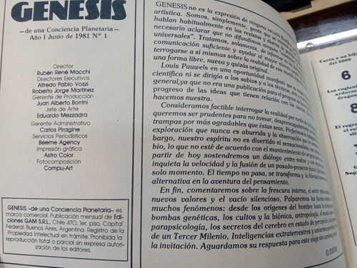 Imagen 3 de 3 de Revista Génesis De Una Conciencia Planetaria - Macchi