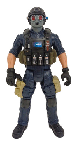 Muñeco Figura Soldado Swat 30 Cm 