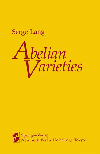 Libro: Abelian Varieties