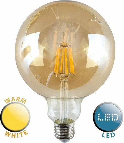 Ampolleta Led Vintage Retro Redonda 4w E27 Cálida Filamento