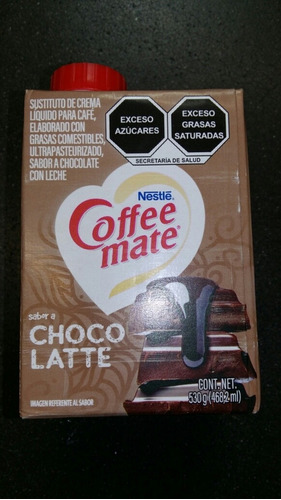 Coffe Mate Sabor Chocolate 3 Envases De 468,2ml C/u