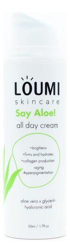 Loumi Skincare Crema Facial De Aloe Reductora De Arrugas Y A