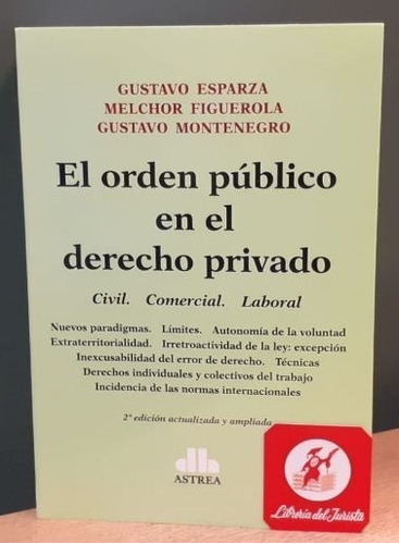 El Orden Publico En El Derecho Privado - Esparza, Figuerola 