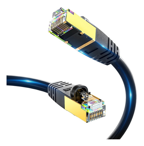 Cable Ethernet Cat8 De 15 Pies, Cable Cat8 Para Exterio...
