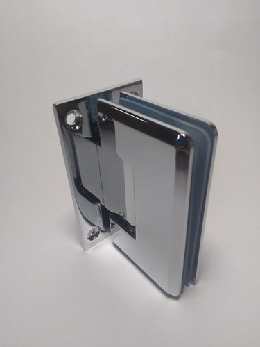 Bisagra Para Vidrio Cromada Modelo Pared A Vidrio Accesorios