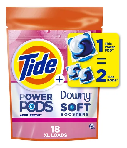 comprar Detergente En Cápsulas Tide Power Pods 2 En 1 Con Downy 18 U