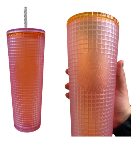 Vaso Starbucks Bubblegum Rosa De 710ml Color Rosapor Unidad