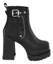 Comprar Botas De Mujer Altas Con Plataforma Tachas Hebillas Moderna