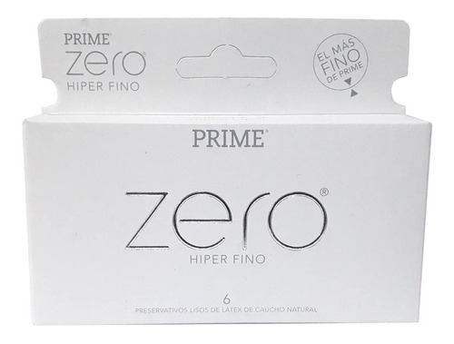 Prime Zero Preservativos Caja X 24u Hiper Fino Novedad