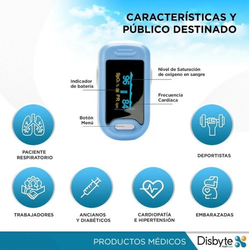 Imagen 6 de 9 de Oximetro De Pulso Medico Saturometro Medición Oxigeno Anmat