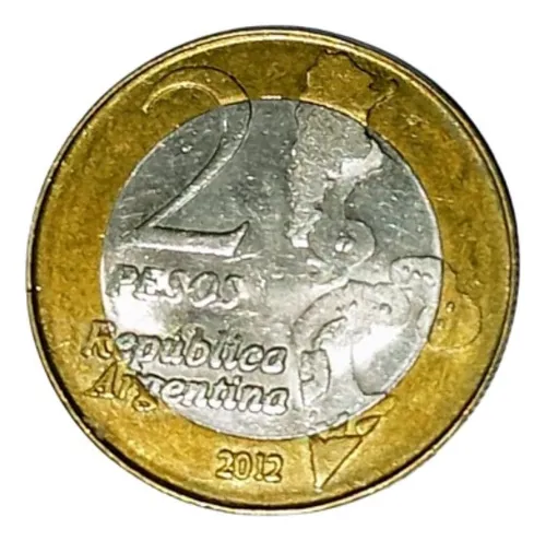 comprar Moneda Argentina Malvinas 2 Pesos 2012 Vf
