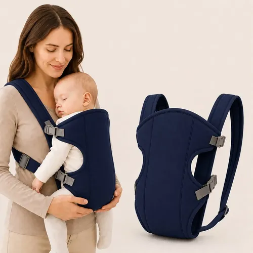 Canguru Bebê Carregador Sling Ergonomico Cadeirinha Conforto Azul-ma