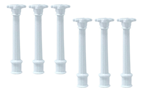 6x Mini Columnas Modelo Estatuas Griegas Clásicas 3,5 Cm