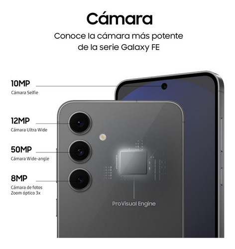 Celular Samsung Galaxy S24 Fe Negro 256gb Sm-s721b Negro