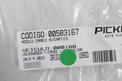 Módulo Câmbio Automático T-cross 1.0 Gasolina 19-23 (Usado)